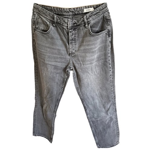 Pre-owned Reiko Straight Jeans In Grey