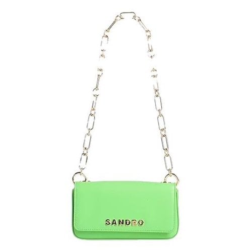 Pre-owned Sandro Fall Winter 2020 Leather Handbag In Green