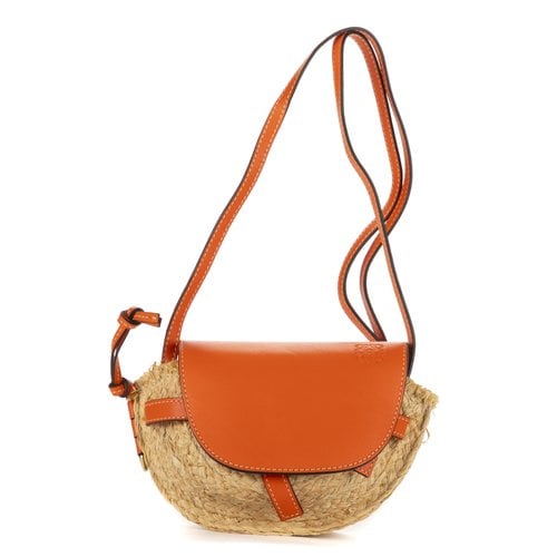 Pre-owned Loewe Leather Handbag In Orange