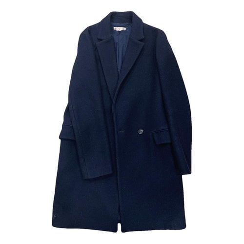 Pre-owned Bonpoint Wool Coat In Blue