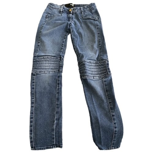 Pre-owned Moschino Love Slim Jeans In Blue