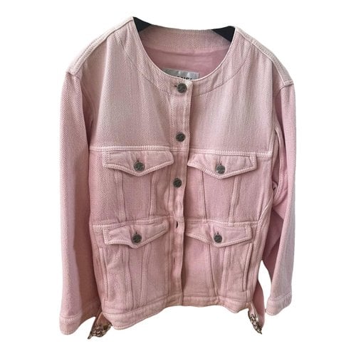 Pre-owned Chanel Tweed Jacket In Pink