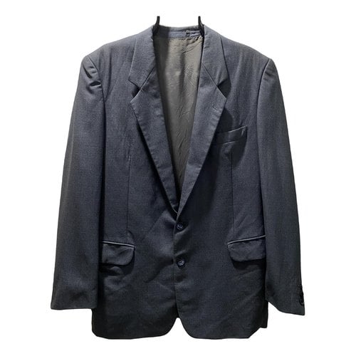 Pre-owned Saint Laurent Trench In Blue