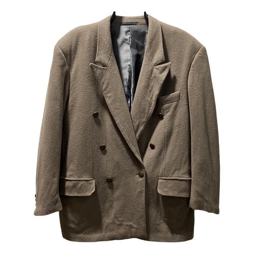 Pre-owned Saint Laurent Trench In Brown