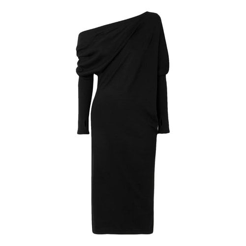 Pre-owned Tom Ford Cashmere Mid-length Dress In Black