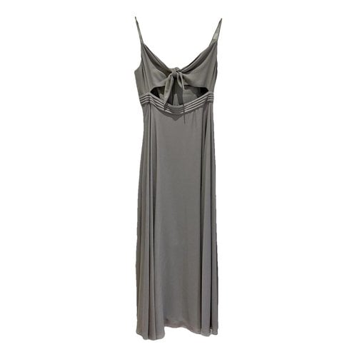 Pre-owned Fame And Partners Maxi Dress In Grey