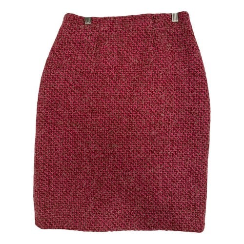 Pre-owned Manoush Tweed Skirt Suit In Pink