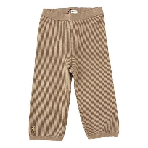 Pre-owned Saint Laurent Short Pants In Ecru