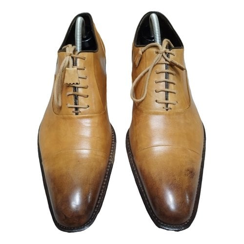 Pre-owned Harris Leather Lace Ups In Brown