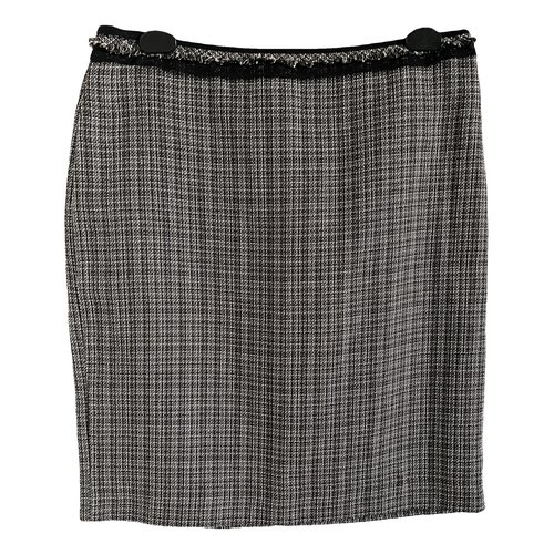 Pre-owned Max & Co Linen Mid-length Skirt In Grey