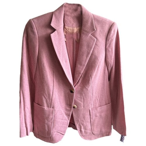 Pre-owned Max Mara Cashmere Blazer In Pink