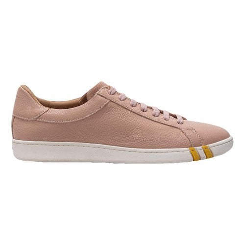 Pre-owned Bally Leather Trainers In Pink