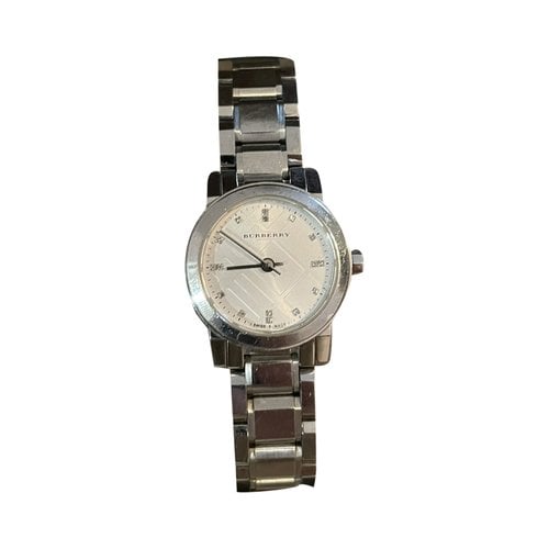 Pre-owned Burberry Watch In Metallic