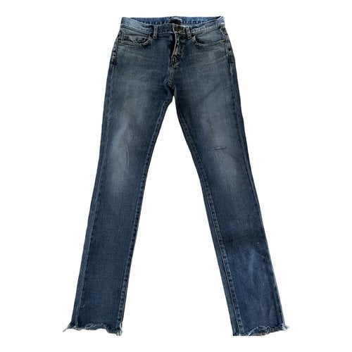 Pre-owned Saint Laurent Jeans In Blue