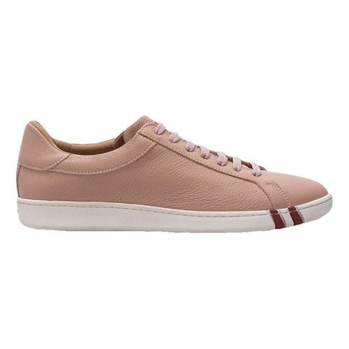 Pre-owned Bally Leather Trainers In Pink