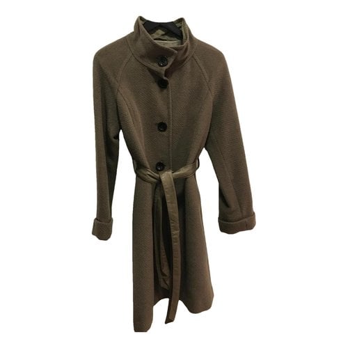 Pre-owned Roberto Verino Wool Coat In Brown