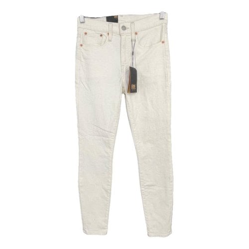 Pre-owned Frye Slim Jeans In Beige