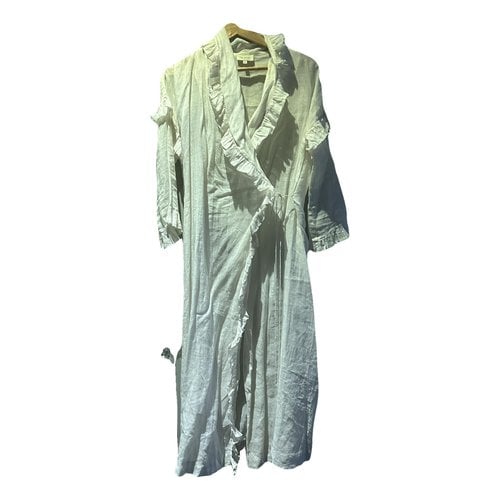 Pre-owned Isa Arfen Maxi Dress In White