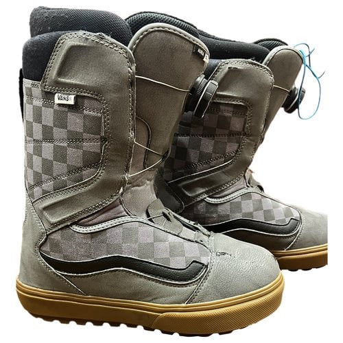 Pre-owned Vans Leather Boots In Grey