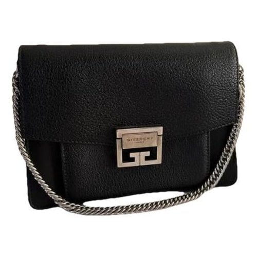 Pre-owned Givenchy Gv3 Leather Crossbody Bag In Black