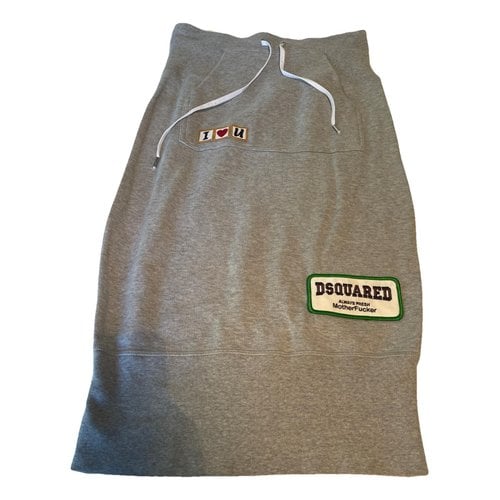 Pre-owned Dsquared2 Mid-length Skirt In Grey