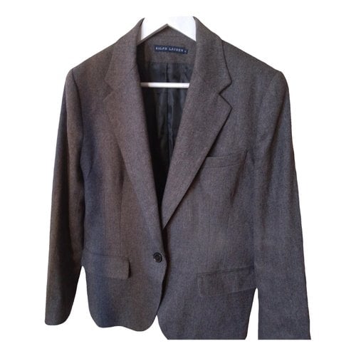 Pre-owned Ralph Lauren Wool Blazer In Grey