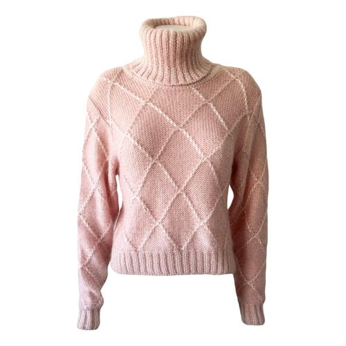 Pre-owned Versace Wool Jumper In Pink