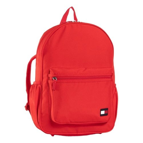 Pre-owned Tommy Hilfiger Backpack In Red