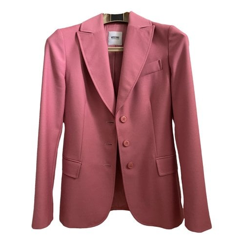 Pre-owned Moschino Cheap And Chic Wool Blazer In Pink