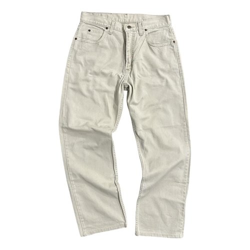 Pre-owned Lee Straight Jeans In Beige