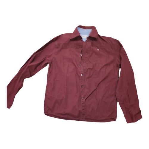 Pre-owned Tommy Hilfiger Shirt In Burgundy