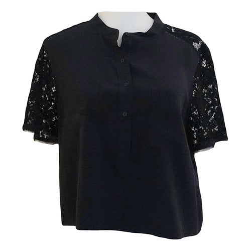 Pre-owned Rebecca Taylor Silk Shirt In Navy