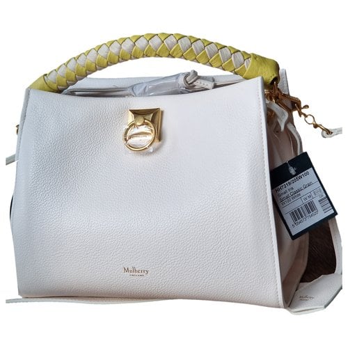 Pre-owned Mulberry Iris Leather Handbag In White
