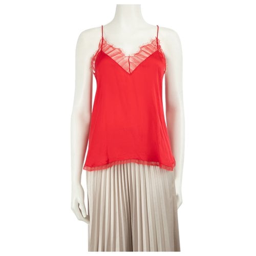 Pre-owned Iro Silk Top In Red