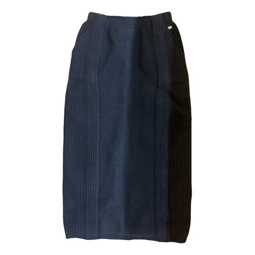 Pre-owned Sonia Rykiel Wool Skirt In Black