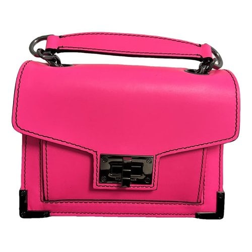 Pre-owned The Kooples Emily Leather Clutch Bag In Pink