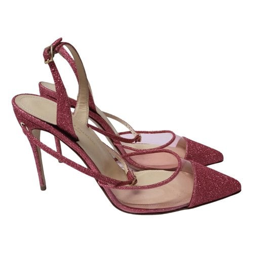 Pre-owned Jennifer Chamandi Leather Heels In Pink