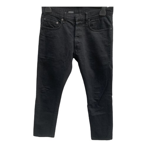 Pre-owned Dior Straight Jeans In Black