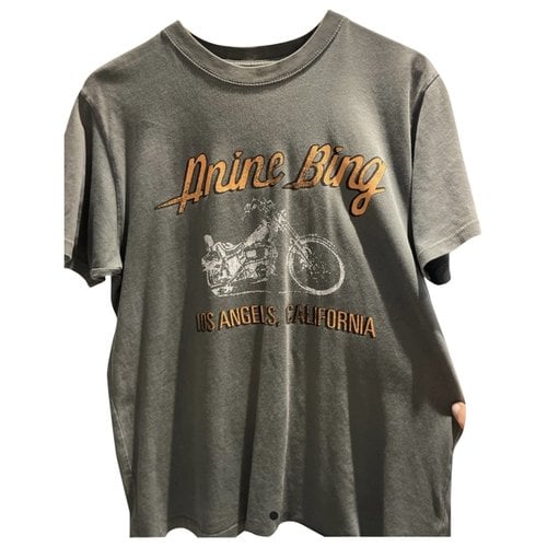 Pre-owned Anine Bing Spring Summer 2020 T-shirt In Grey