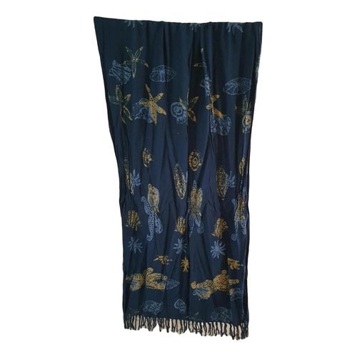 Pre-owned Antik Batik Neckerchief In Blue