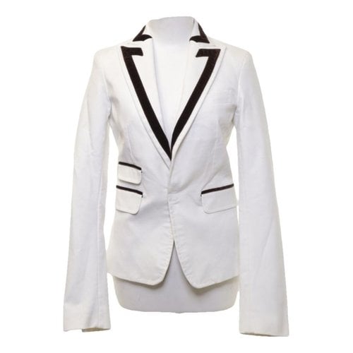 Pre-owned Dsquared2 Suit Jacket In White