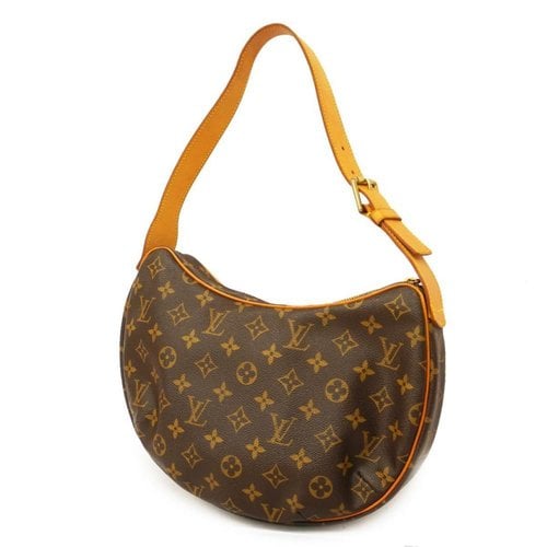 Pre-owned Louis Vuitton Croissant Cloth Handbag In Brown
