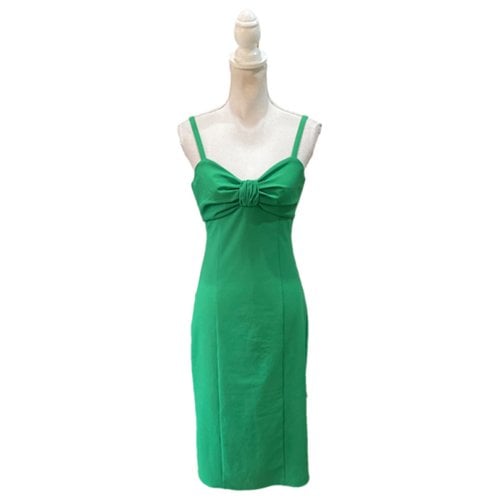 Pre-owned Cinq À Sept Mid-length Dress In Green