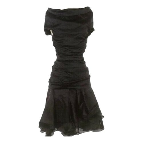 Pre-owned Talbot Runhof Mid-length Dress In Black