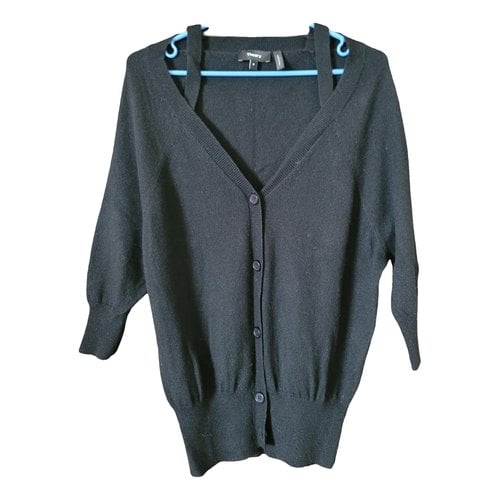 Pre-owned Theory Cashmere Cardigan In Black