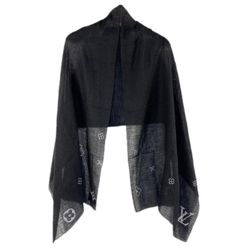 Pre-owned Louis Vuitton Cashmere Stole In Black