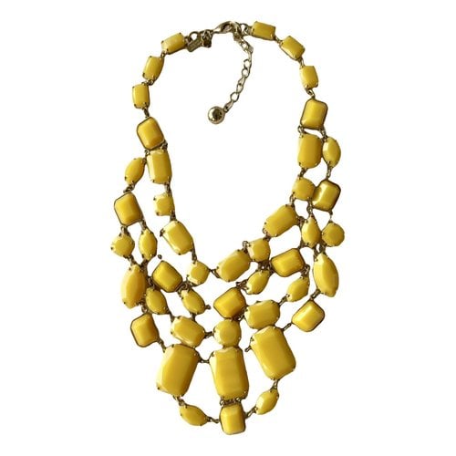 Pre-owned Kate Spade Necklace In Yellow