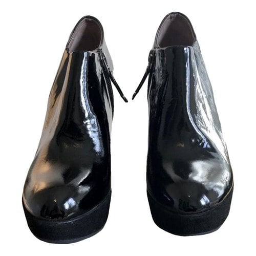 Pre-owned Bruno Premi Patent Leather Heels In Black
