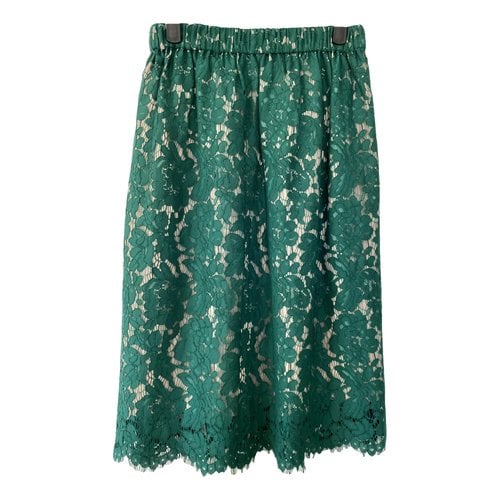 Pre-owned Jcrew Mid-length Skirt In Green