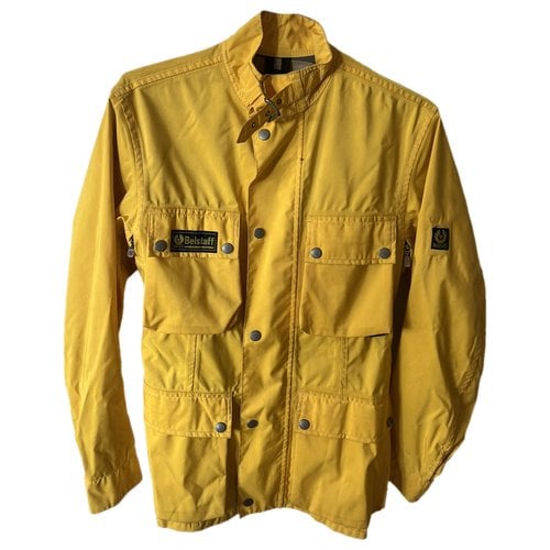 Pre-owned Belstaff Biker Jacket In Yellow